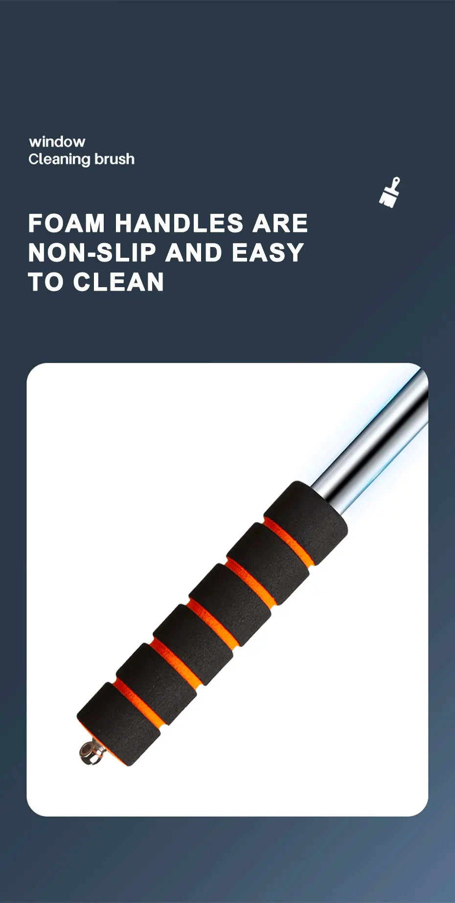 SEAMETAL Car Front Windshield Defogging Brush Telescopic Long Handle Car Household Glass Clean Brushes Dust Remover Tool