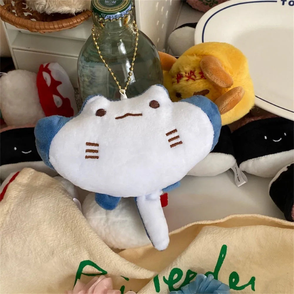 Fashion Accessory White Little Seal Blue Devil RayKeychain Marine Life Car Key Accessories Animal Doll Seal Toy Pendant