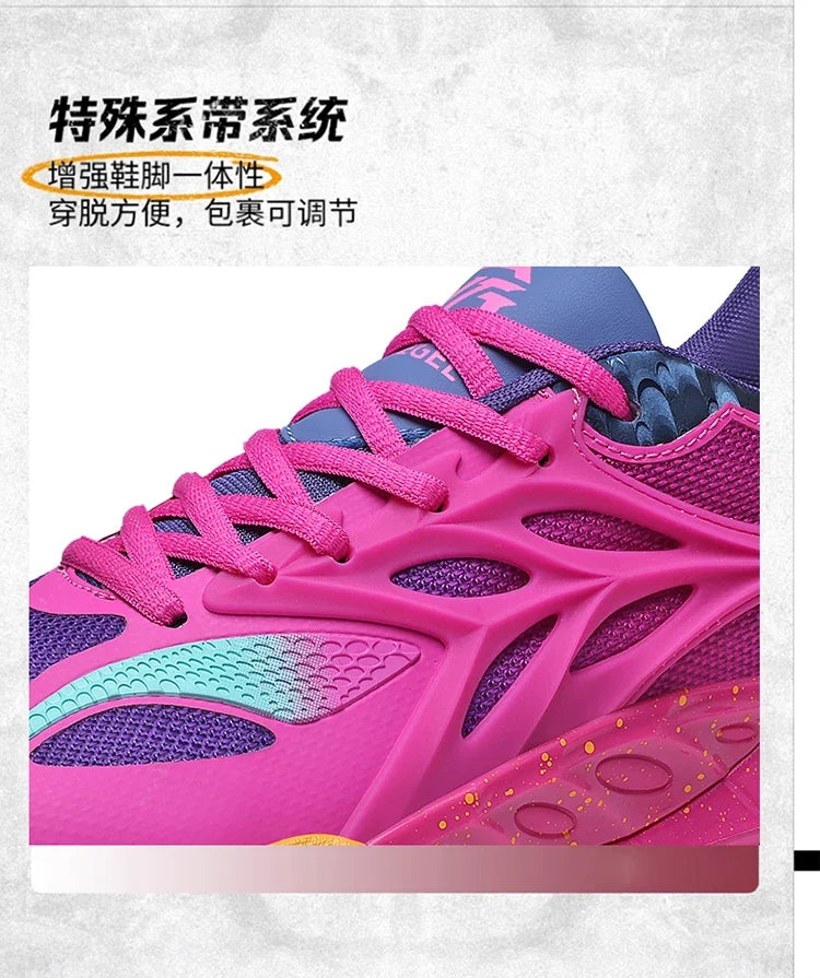 Men's Basketball Shoes Breathable Cushioning Non-Slip Wearable Runing Shoes Gym Training Athletic Basketball Sneakers for Men