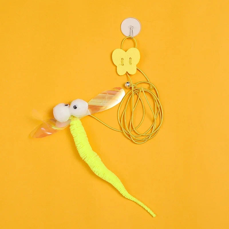 Interactive Cat Toy Hanging Simulation Cat Toy Funny Self-hey Interactive Toy for Kitten Playing Teaser Wand Toy Cat Supplies