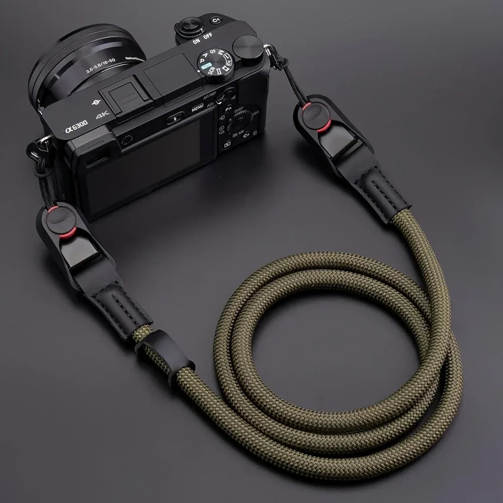 Adjustable Quick-ReleaseCamera Strap Durable Polyamide Climbing Rope for DSLR Mirrorless Cameras For Nikon Canon Sony Fuji