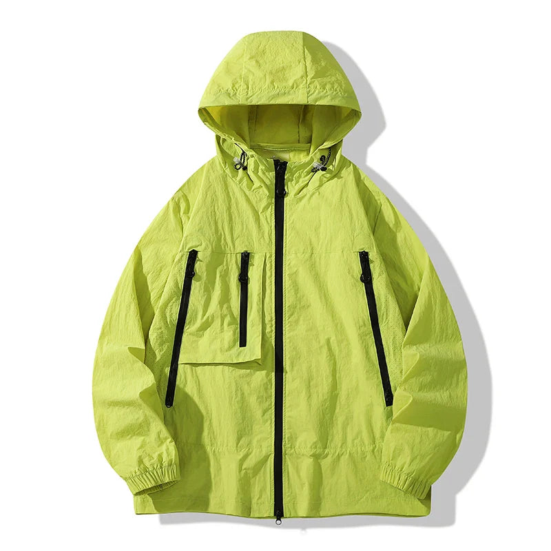CHRLCK Unisex Hiking Jacket Summer UPF50+ Windbreaker Quick Drying Camping Trekking Fishing Jackets Sun Protection Coats