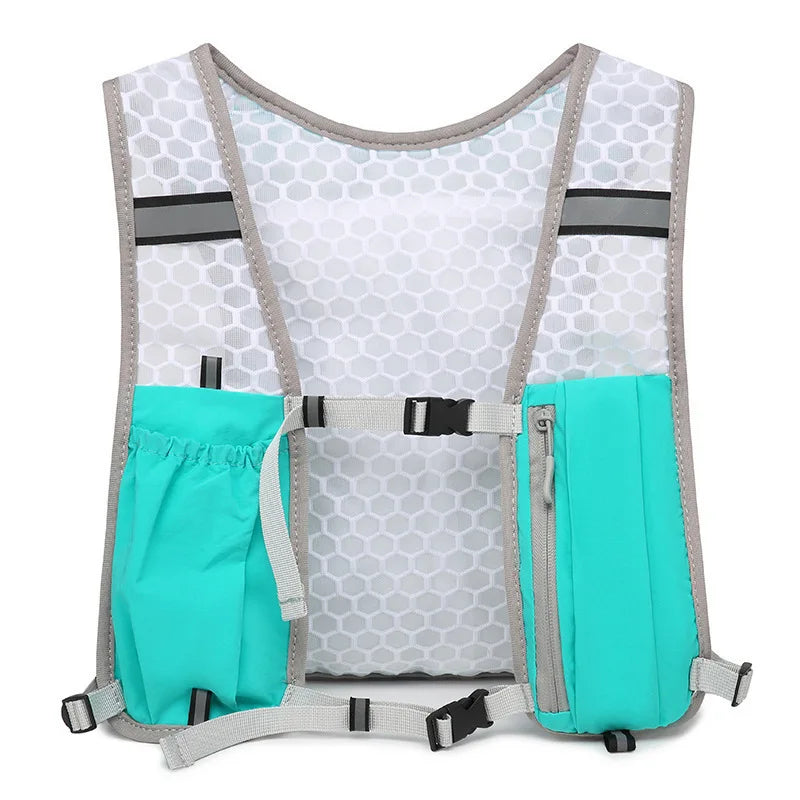 Breathable Running Hydration Vest with Storage for Hiking and Cycling