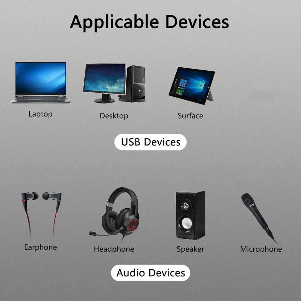 Mini External Usb To 3.5mm Mic Headphone Jack Stereo Headset 3d Sound Card Audio Adapter New Speaker Interface For Laptop