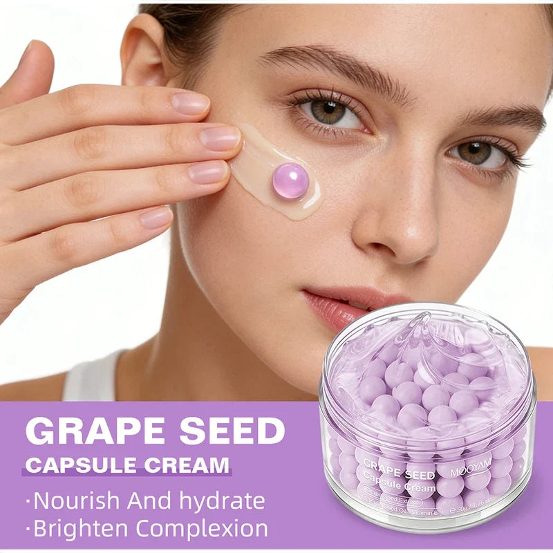 Korean Care Capsule Face Cream With Centella & Astaxanthin, Grape Seed Antioxidant Moisturizer, Soothing Barrier Care Skincare