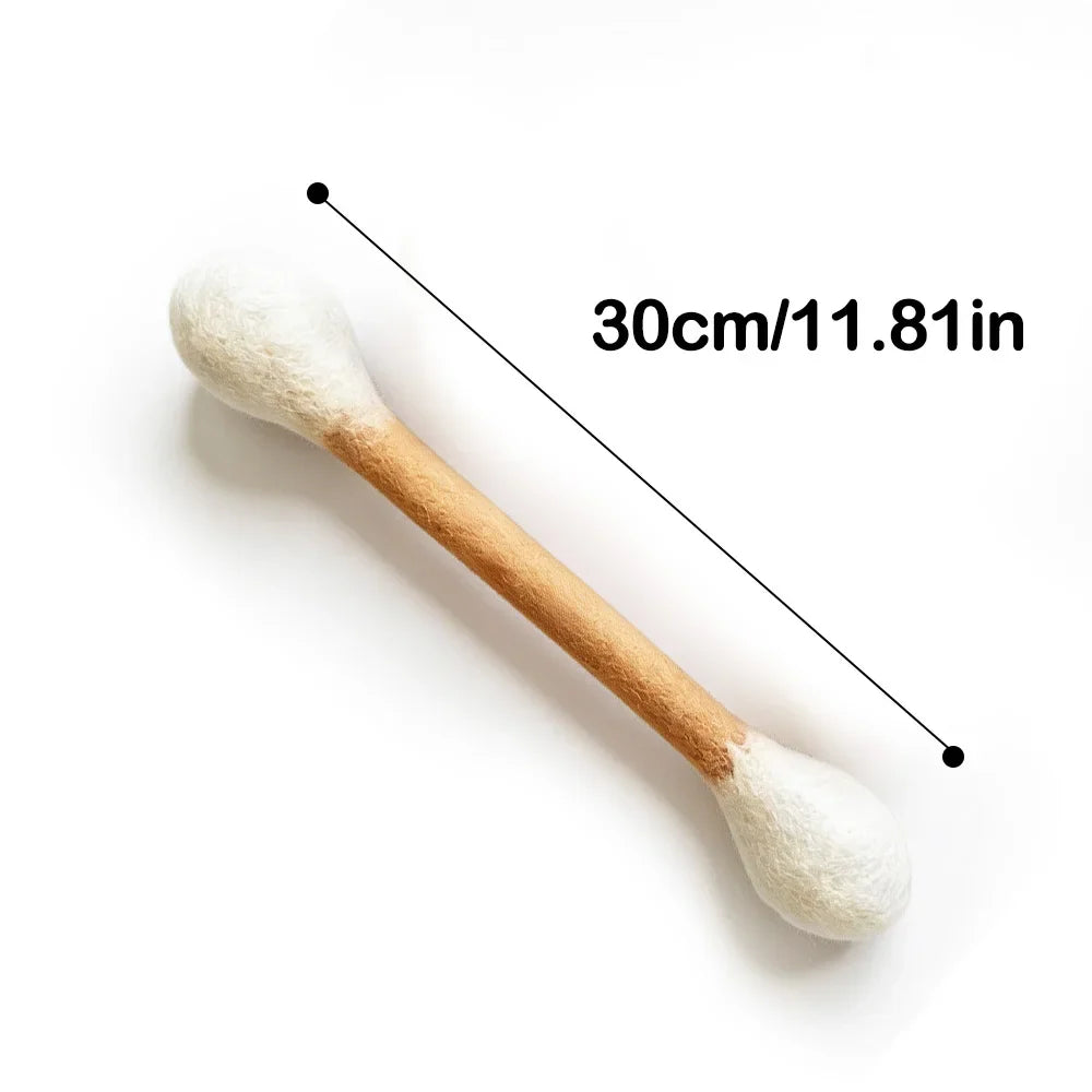 Creative Large Catnip Cotton Swab Rope Toys Kitten Chew Stick Teeth Cleaning Grinding Bite Durable Interactive Cat Toy