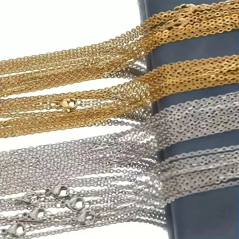 1PCS45+5cm fashionable and simple loose O-shaped collarbone chain necklace, suitable for single or stacked wearing, can be DIY