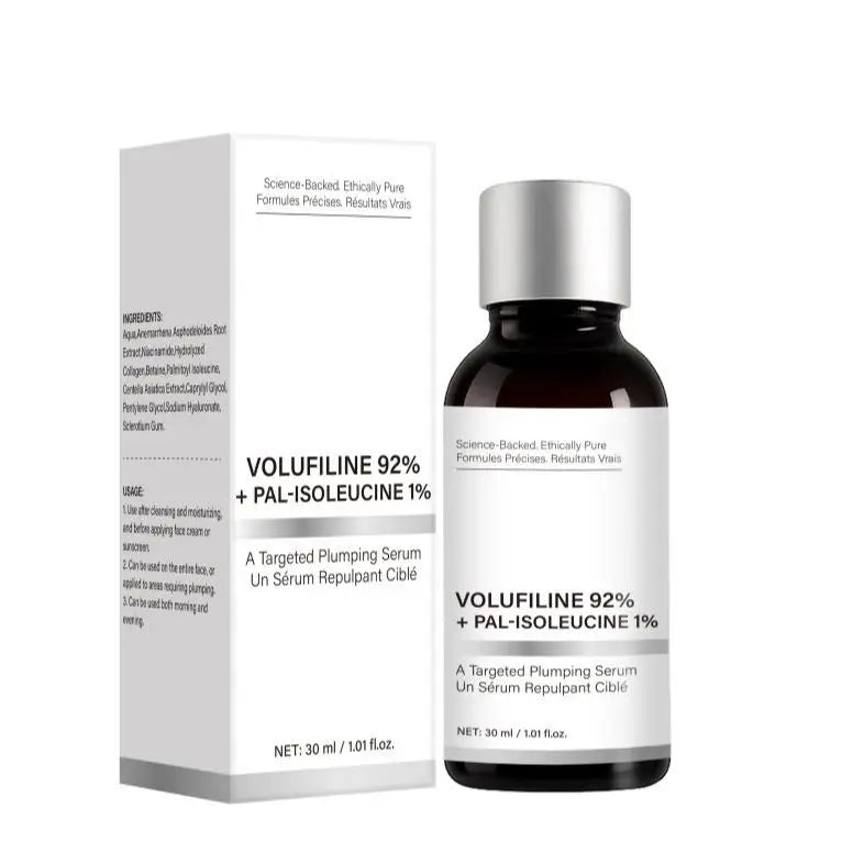 Volufiline 92% + Pal-Isoleucine 1% Plumping Serum with Niacinamide Plumping Anhydrous Skin Radiance Boosting Facial Serum 30ml