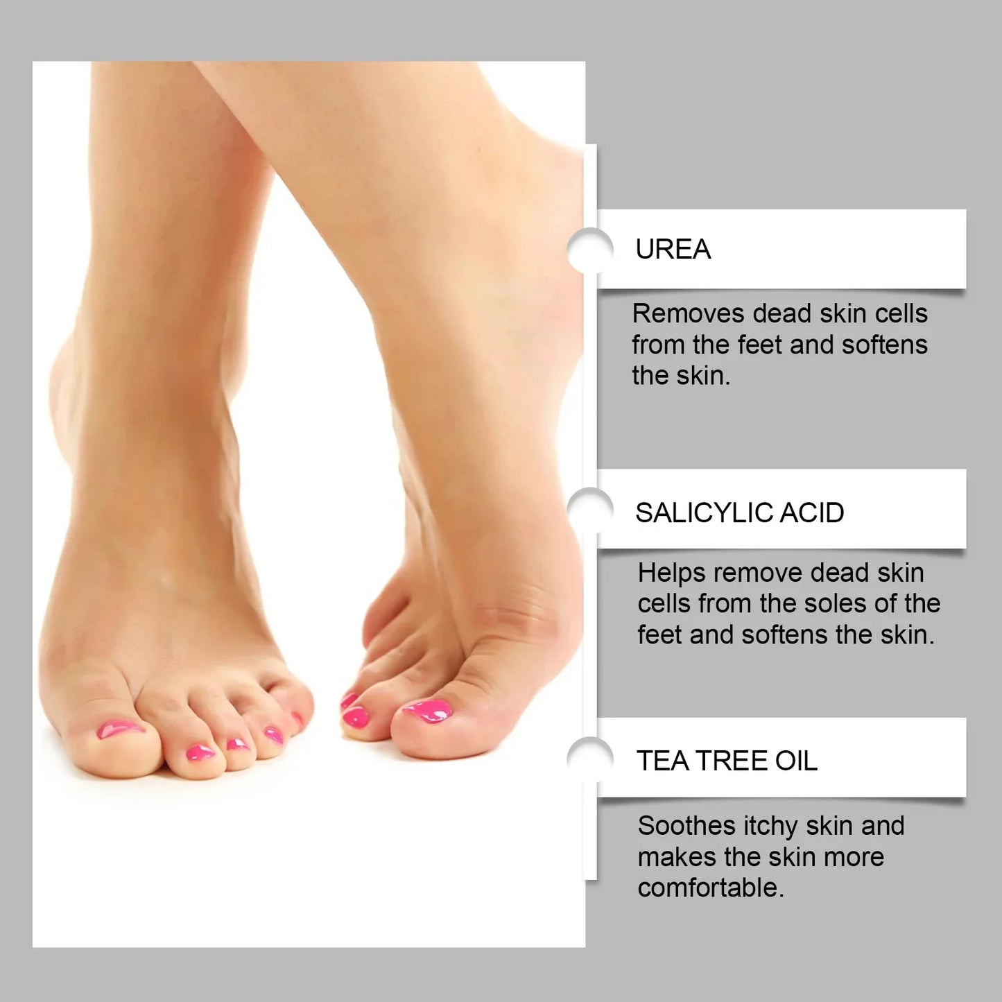 40% Urea Foot Cream Softening Dry Cracked Heels Deep Moisturizing Improve Roughness Remove Callus Exfoliation Foot Care Cream