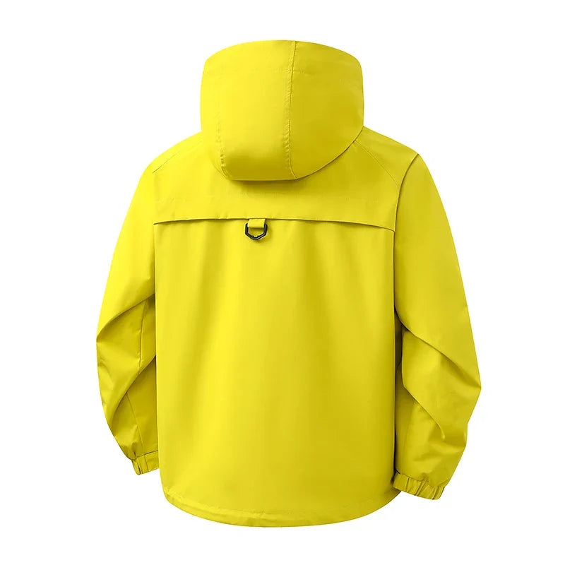 New Autumn and Winter Three in One Outdoor Jacket for Couples Warm Hooded Waterproof Two-piece Set Windbreaker Hiking Jacket