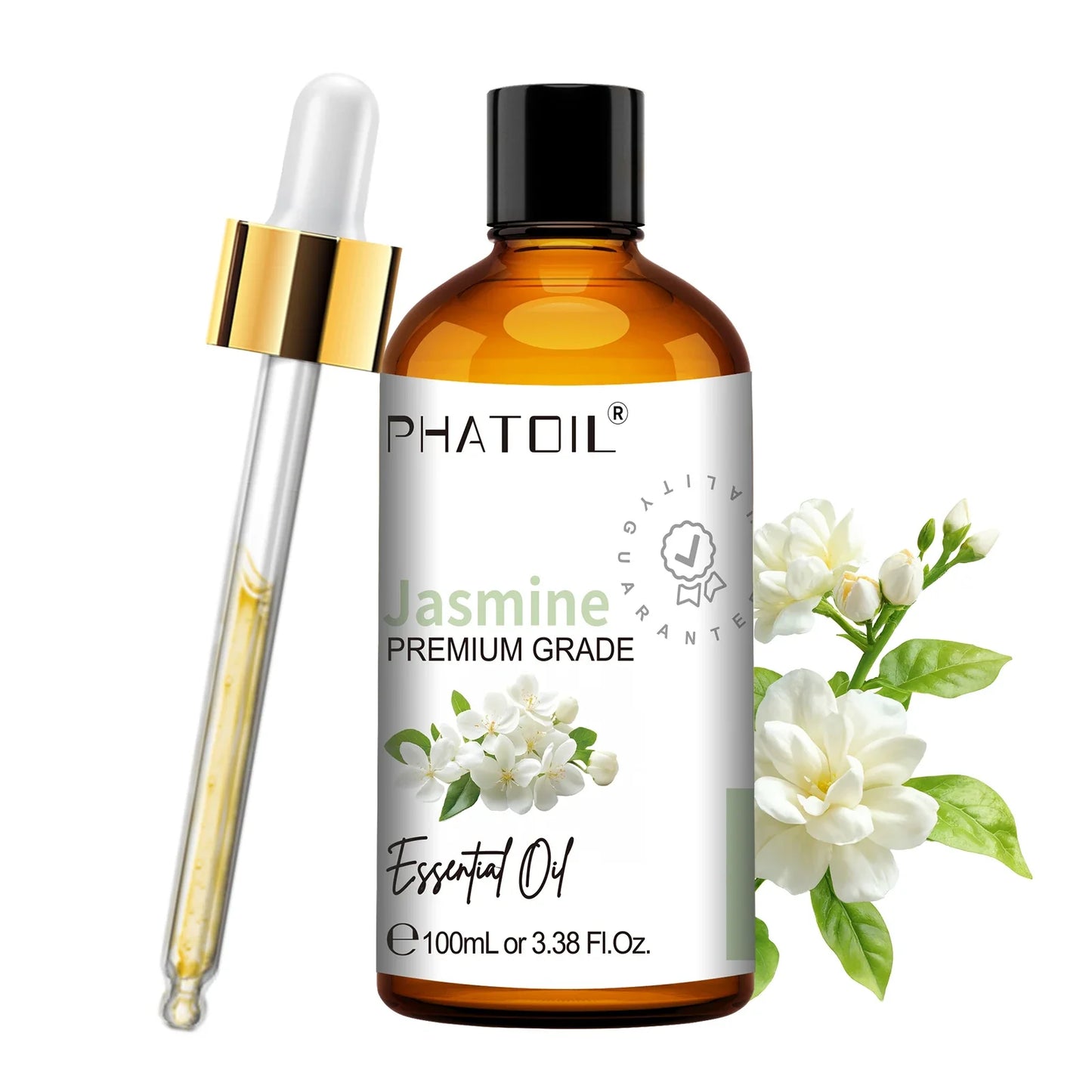 PHATOIL Natural Essential Oil for Diffuser Candle Making-100ml Sandalwood Eucalyptus Citronella Lavender Vanilla Essential Oils