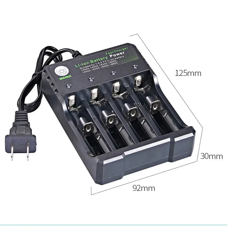 18650 Li-ion Battery Charger 4 Slots AC 110V 220V EU/US Dual For 18650 Charging 3.7V 4.2V Rechargeable Charge for 18500
