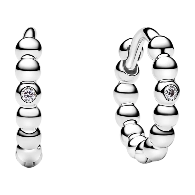 2026 Latest 925 Silver Exquisite Rose Gold Charm Earrings Personalized Pendant Beads, Fashionable Birthday Gift Gifts