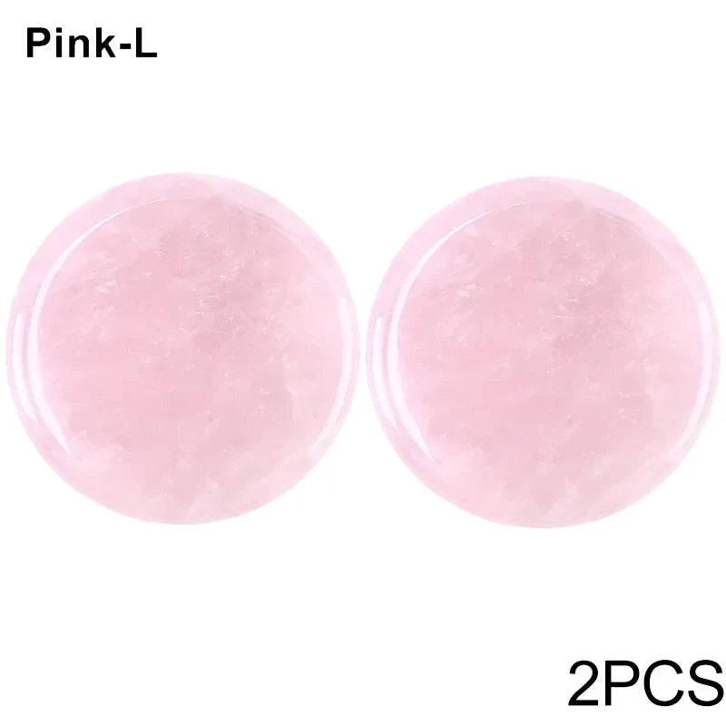 Glue Pallet Eyelashes Extensions Pink Green Jade Stone Reusable False Eye Lashes Adhesive Pallet Pad Holder Makeup Accessories