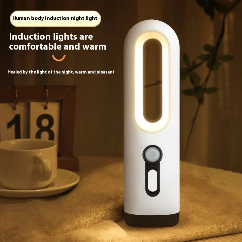 AiQUE LED Motion Sensor Night Light Portable 2 in 1 Flashlight Bedroom Bathroom Reading Camping Lighting Baby Feeding Eye Care