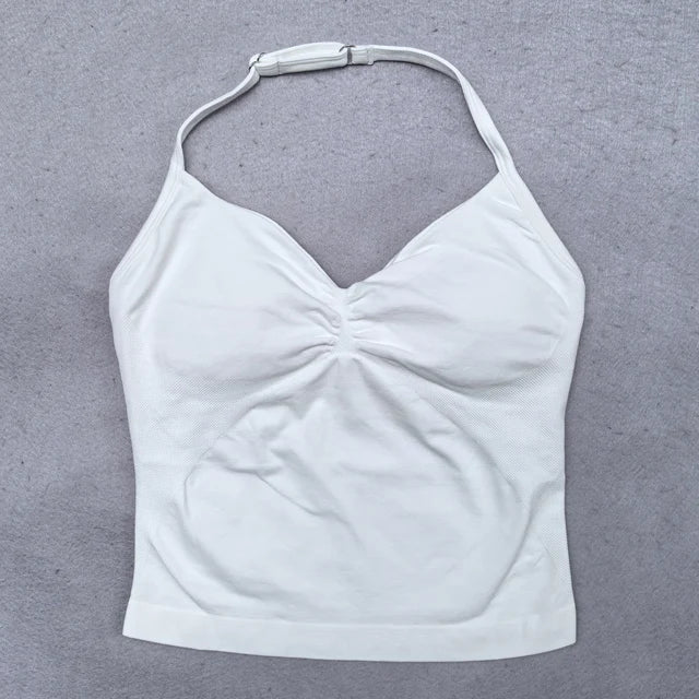 Adjustable Open Back Yoga Top Moisture Wicking Gym Tank