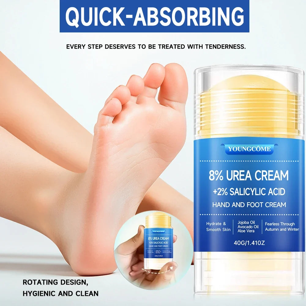 8% Yoicream Foot Plus 2% Salicylic Acid Foot Cream and Hand Cream Maximum Strength Hyaluronic Acid, Tea Tree Included
