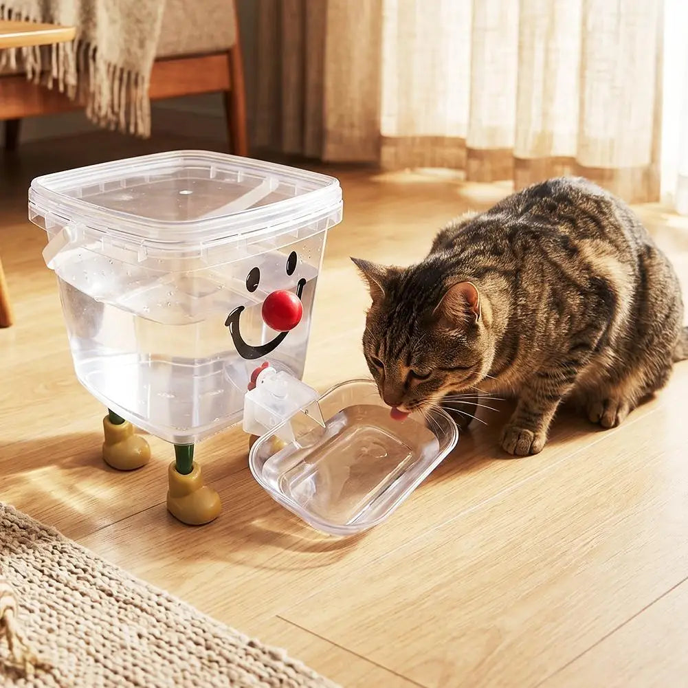 Pet Water Fountain Automatic Gravity Water Dispenser 3L Large Capacity Water Bowl for Cats Dogs Wireless Pet Drinker