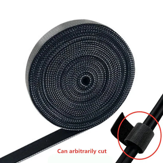 Reusable Hook Loop Cable Ties Wire Winder Organizer 1/2/3/5M For Desk Cable Management USB Mouse Earphone Cord Protector