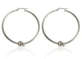 Shiny Zircon Hoop Earrings for Women Trendy Golden Stainless Steel Circle Earring Jewelry Pendientes