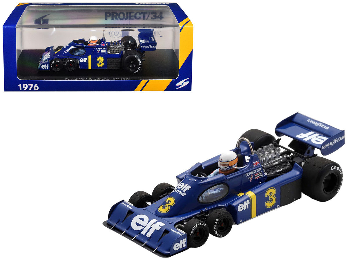 Tyrrell P34 #3 Jody Scheckter Formula One F1 "Dutch GP" (1976) with Driver 1/43 Model Car by Spark
