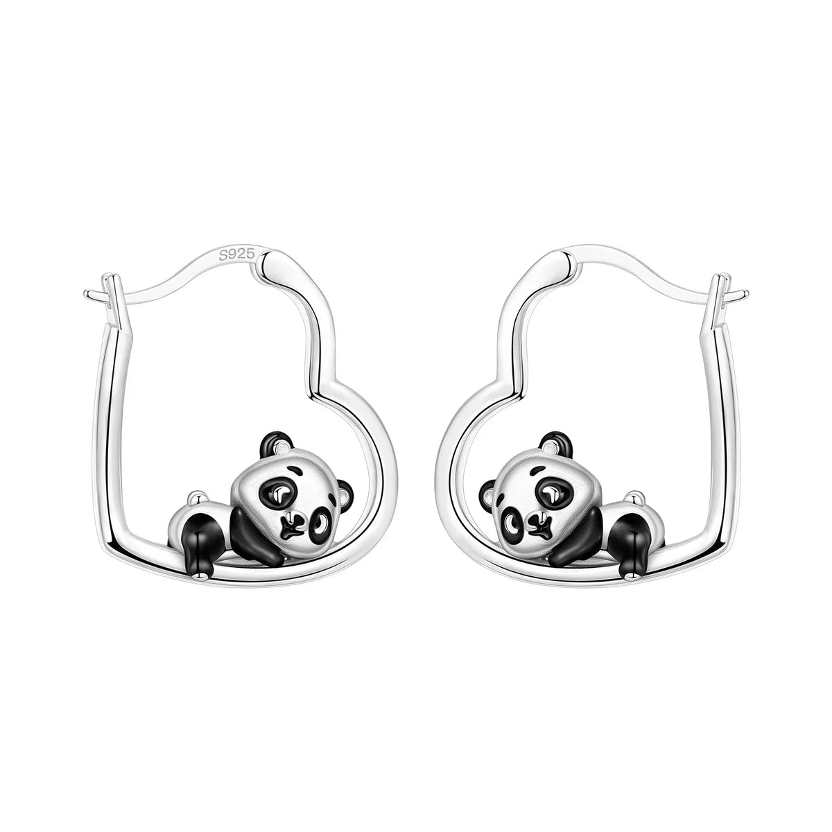 925 Sterling Silver Cute Lazy Cat Animal Pet Earrings Jewelry Hoop Earrings For Women Jewelry Birthday Party Fine Gifts