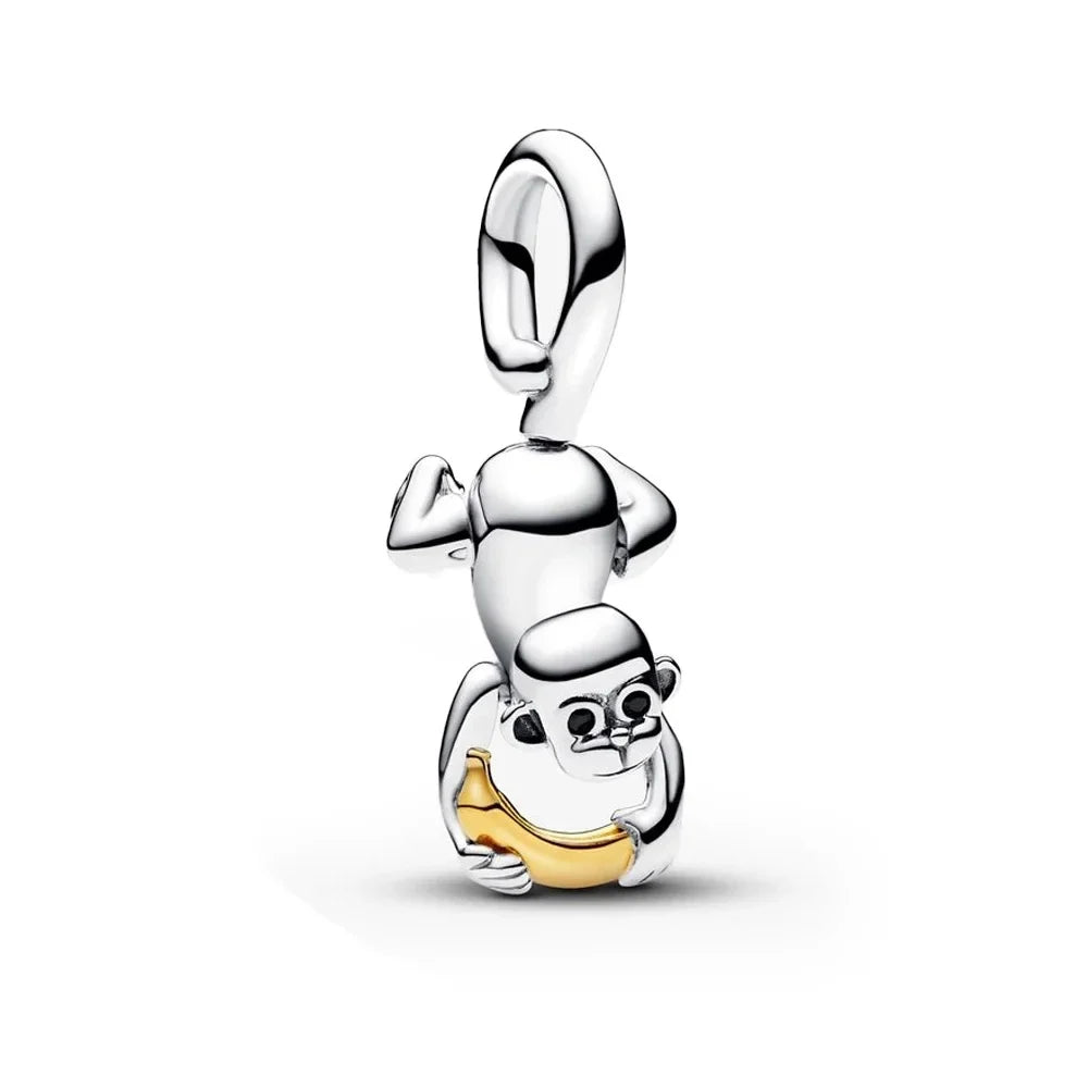 DSN 925 Silver King Of The Grasslands 2026 Charm Beads Pendant Fits Bracelet Necklace DIY Women Festival Party Jewelry Gifts