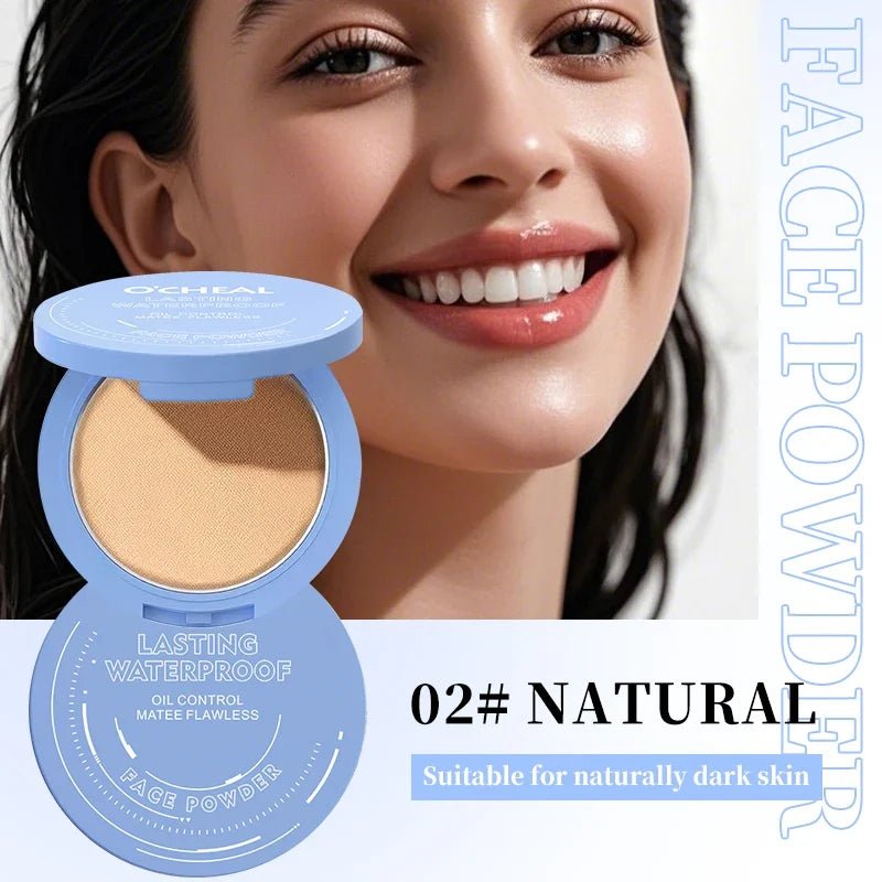 Concealer Setting Powder Compact Multi-Color Natural Drying Oil-Controlling Long-Lasting Waterproof Face Full Coverage Makeup