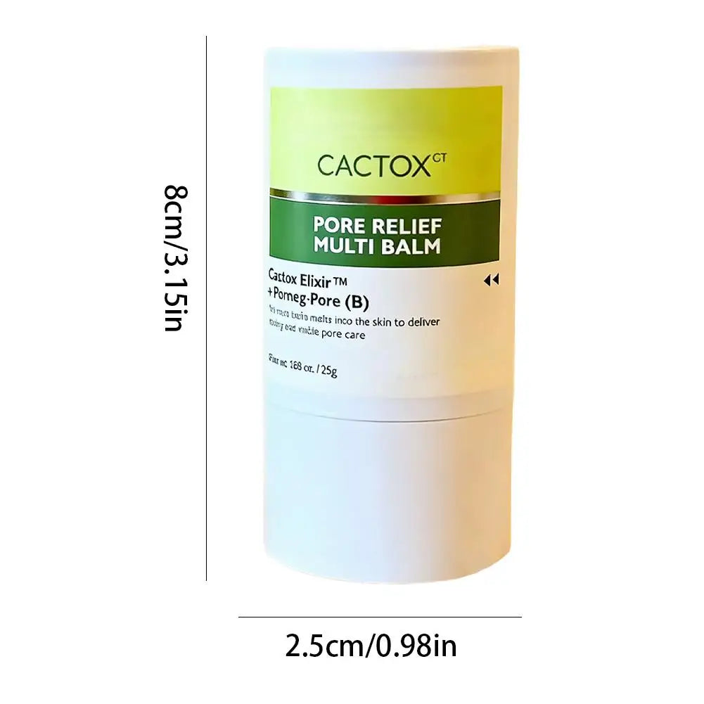 CACTOX Pore Relief Multi Balm 25g - Cactox Elixir & Pomeg-Pore Formula, Cooling Soothing Moisturizing Balm for Pore Care