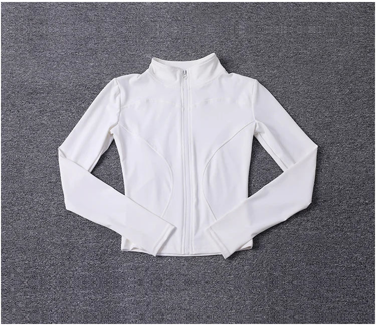 Women Sport Jacket Long Sleeve Shirt Workout Coat Gym Training Clothing Yoga Sportswear