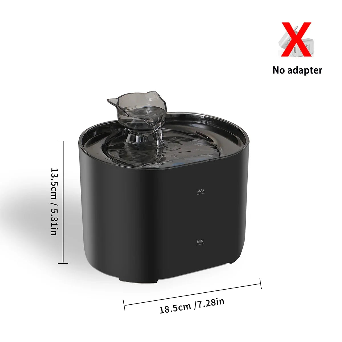 Automatic Cat Water Fountain, 2.2L/74oz Pet Water Fountain, Ultra-quiet, Suitable for Indoor Cats and Dogs, Easy to Clean