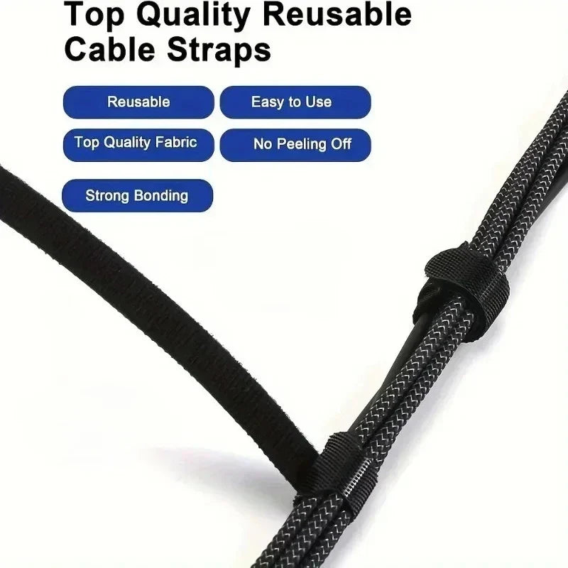 50PCS Cable Organizer Cable Management Cable Winder Tape Protector for Wire Ties Phone Accessories Organizador Cables Orginazer