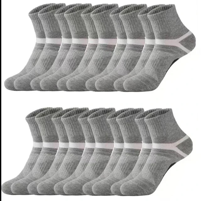 3 Pairs Men's Socks Hiking Black Sports Basketball Socks Casual Soft Running Summer Absorb Sweat Breathable Male Sokken Gifts