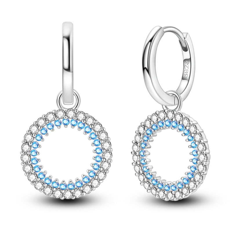 Genuine 925 Sterling Silver Love Feather Earrings Fit Original Charms Hoop For Women Girls Stud Earring Fine Jewelry Gifts