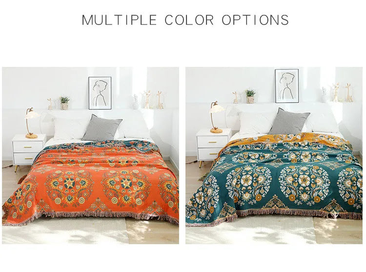 Nordic Throw Blanket For Beds Cotton Double Sided Sofa Cover Sofa Cushion Soft Blanket Leisure Bedspread Four Seasons Thin Quilt