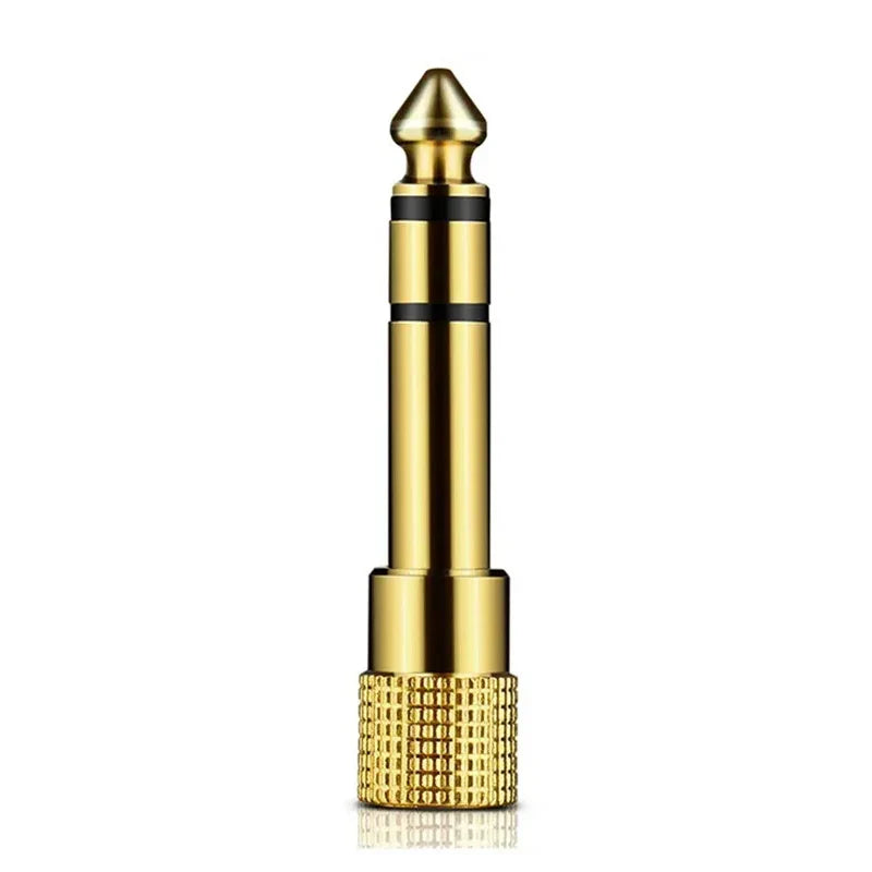 Jack 6.5 6.35mm Male Plug to 3.5mm Female Connector Gold Plating Headphone Microphone AUX Audio Plug