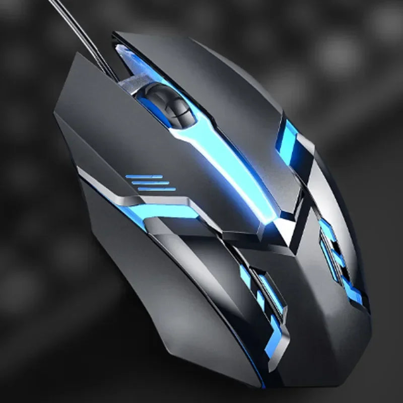 USB LED Colorful Luminous Button Gaming Mouse Wired Mouse For PC Gamer Computer Desktop Laptop Mice DPI1200 RGB Ergonomic Mouse
