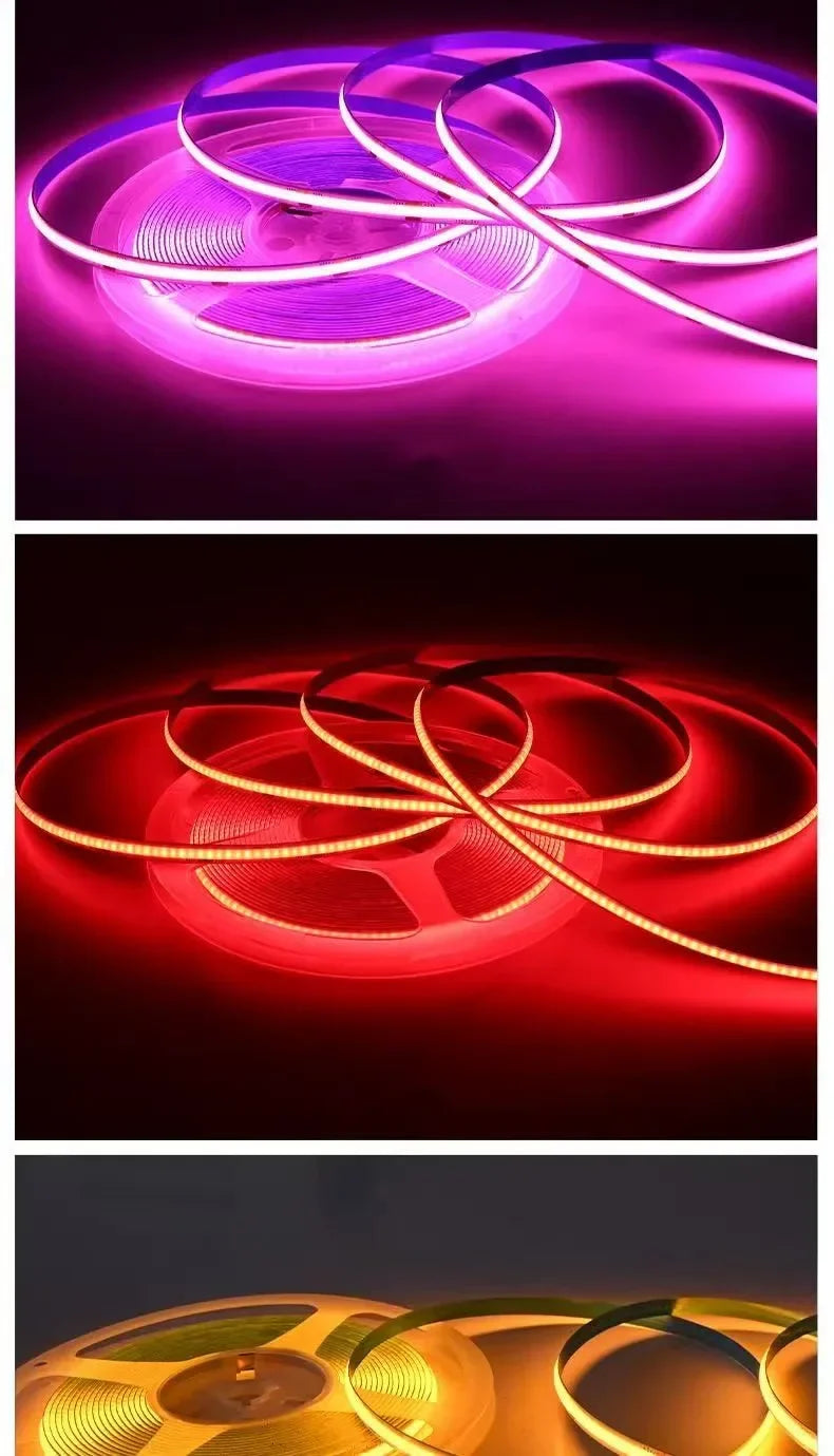 PIR Induction Dimmable 5V USB Adjustable COB Light Strip Motion Sensor Night Light Bathroom, Bedroom, Bed TV Lighting Decoration