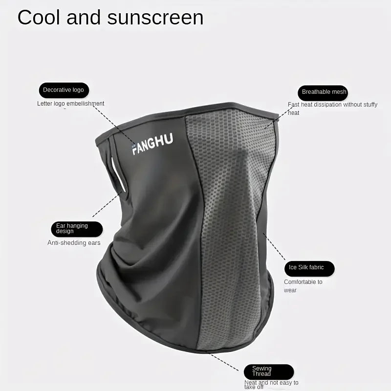 Cycling Masks Headwear Bandana Head Wrap Face Scarf Mask Neck Balaclava Breathable Light Cool Wind Outdoor Hiking Ice Silk Mask