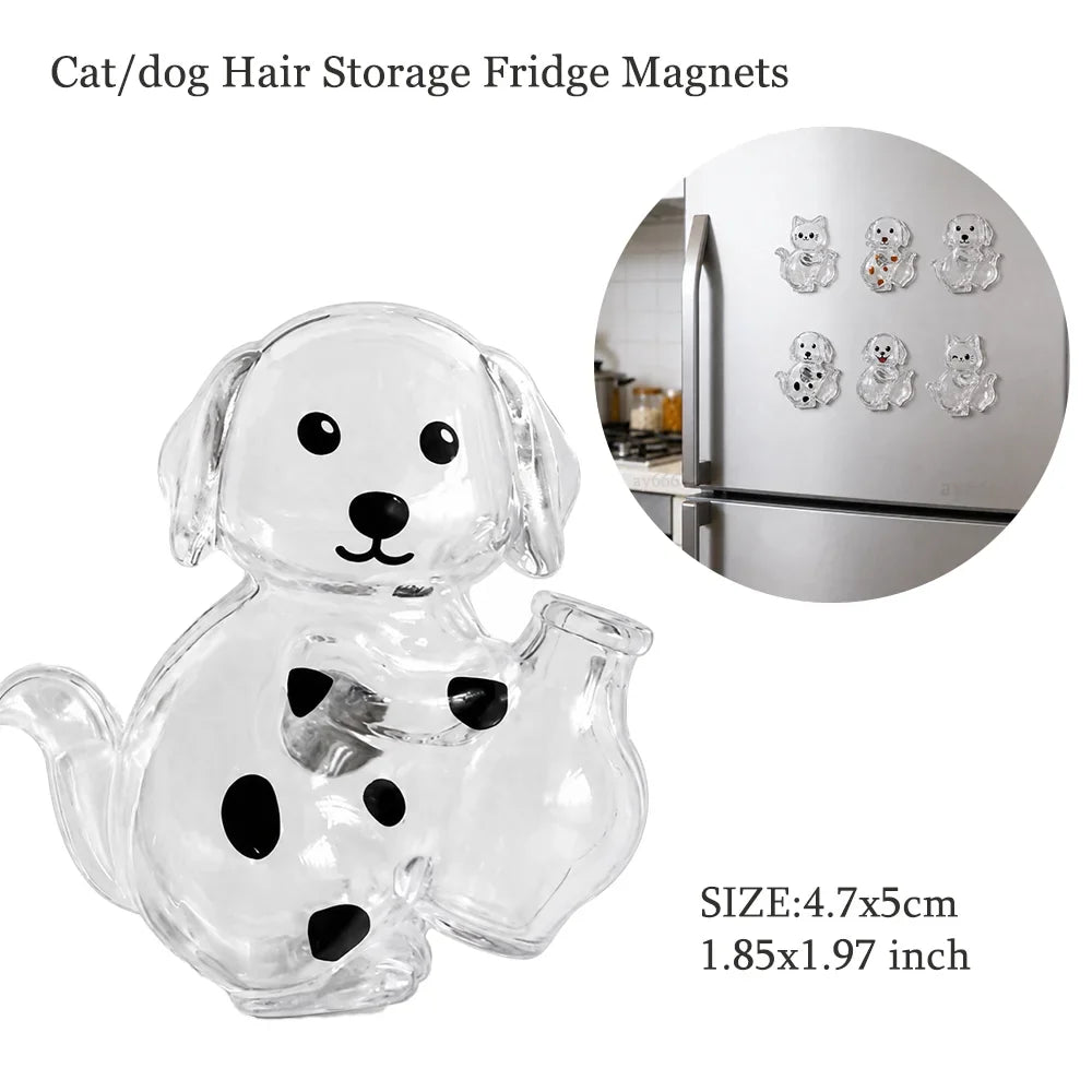 Transparent Dog Hair Storage Pendant Dog Hair Collector Keychain Pet Hair Memorial Bottle for Pet Lovers DIY Memorial Keychain