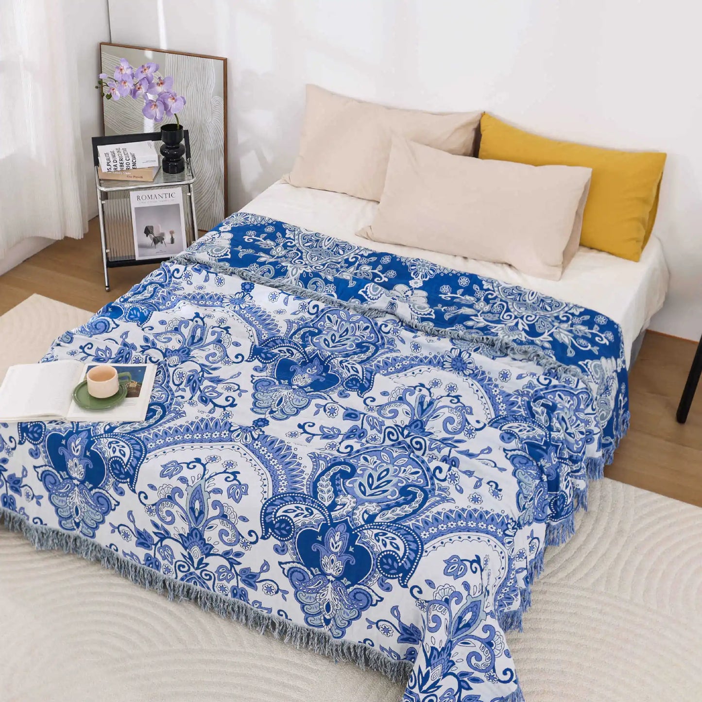Nordic Throw Blanket For Beds Cotton Double Sided Sofa Cover Sofa Cushion Soft Blanket Leisure Bedspread Four Seasons Thin Quilt