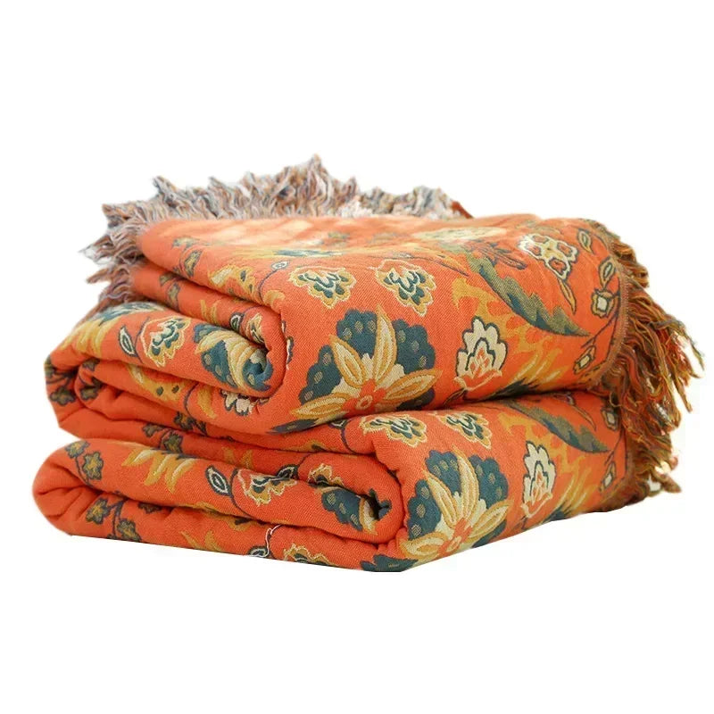 Nordic Throw Blanket For Beds Cotton Double Sided Sofa Cover Sofa Cushion Soft Blanket Leisure Bedspread Four Seasons Thin Quilt