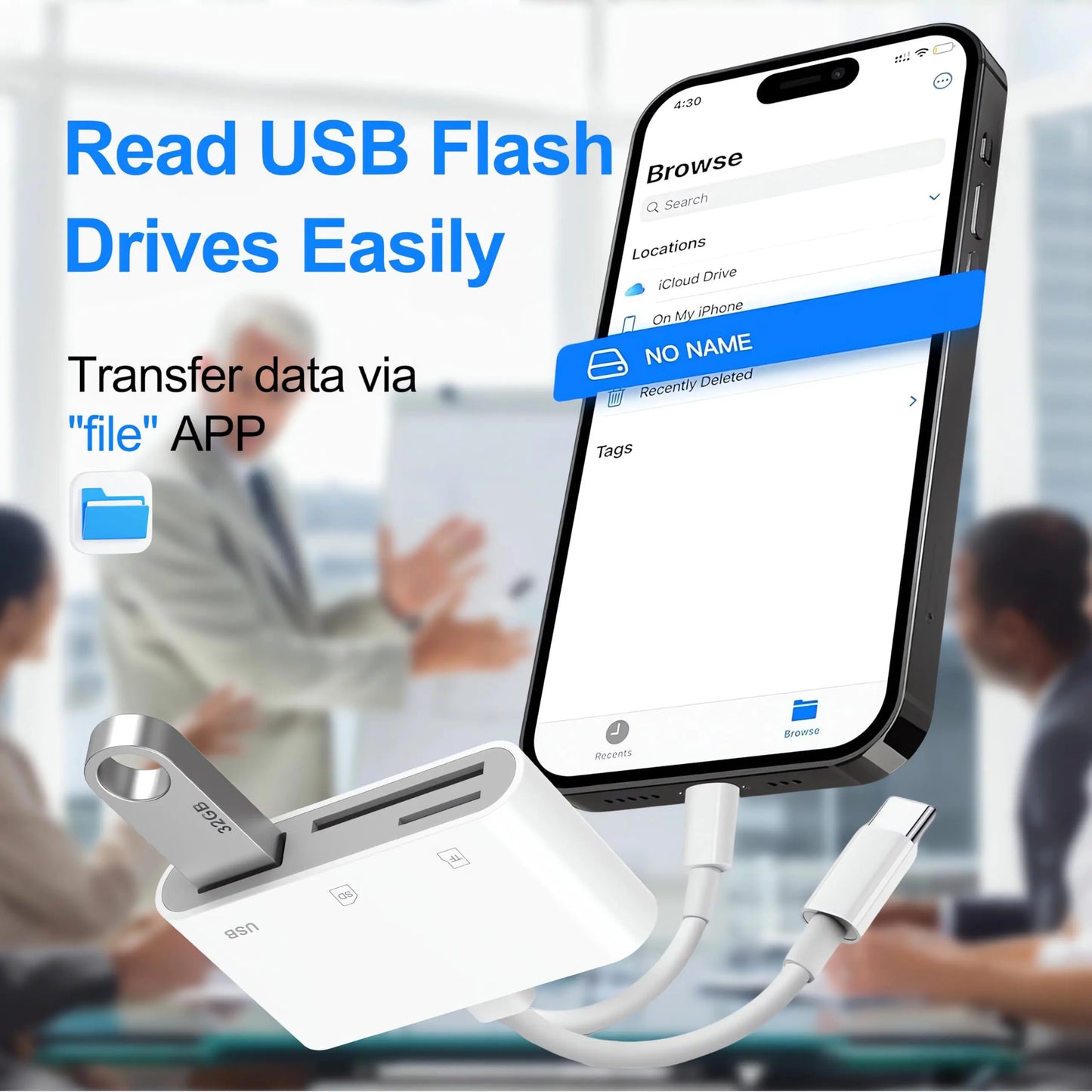 Card Reader for iPhone USB Memory Card Reader Trail Game Camera Viewer SD TF Card Reader Adapter for Camera Samsung Xiaomi iPad