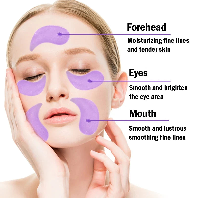 Grape Moisturizing Collagen Eye Mask Anti Dark Circles Eye Bags Anti-aging Eyes Masks Beauty Skin Care Eye Patches 60Pcs