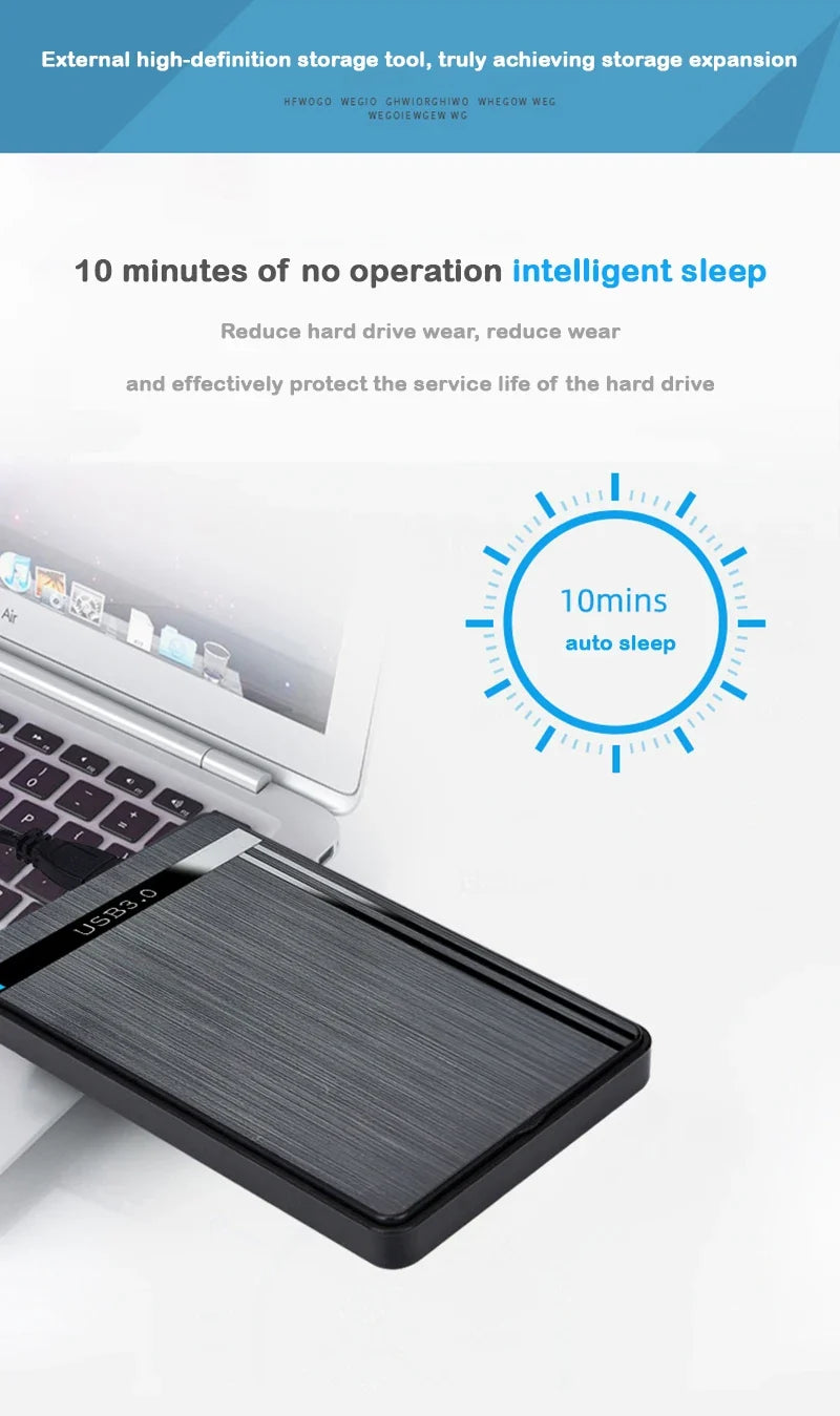 2.5-inch SSD Solid State Mechanical Serial Port SATA Toolless Micro Interface USB 3.1 External Mobile Hard Disk Case