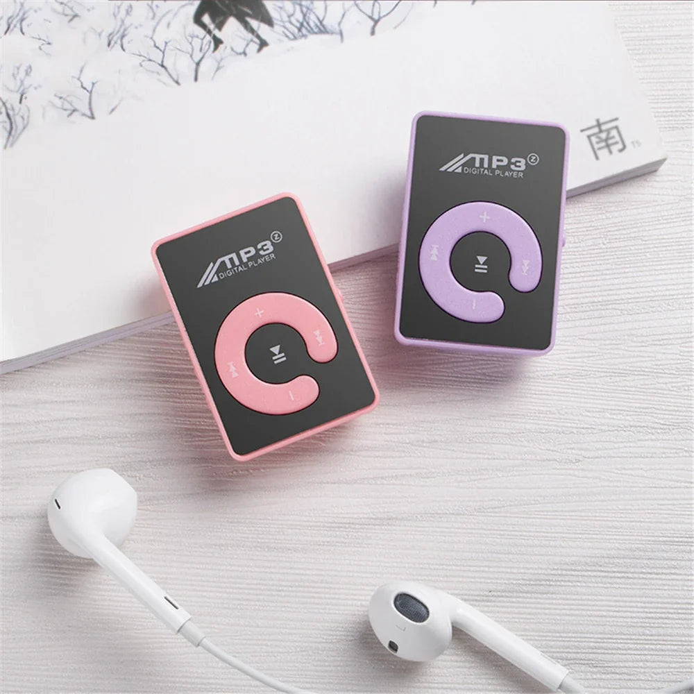 C Key Portable HiFi Mini Clip USB MP3 Player Walkman Music Support Micro TF Card Expandable Up To 16GB Outdoor Sports Walkman