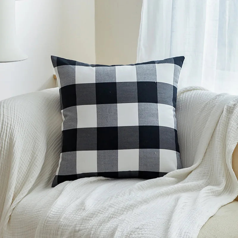 Classical Striped Cushion Cover 45x45cm Hawthorn Red Ivory Recycle Polyester Fabric Pillow Cover Indoor Outdoor Home Decoration