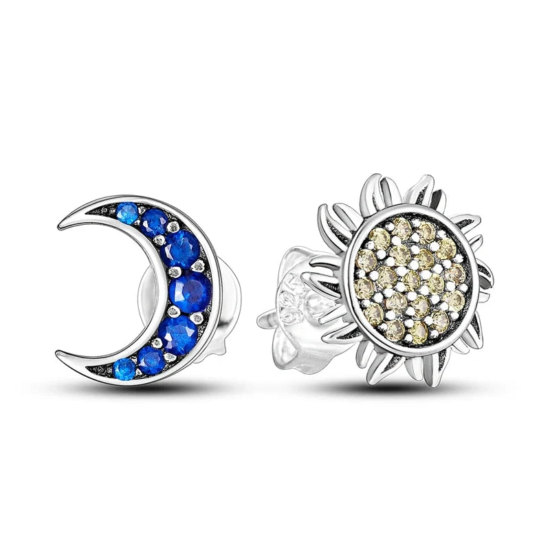 Original 925 Sterling Silver Colorful Cute Animal Pet Stud Earrings For Women Collocation For Girlfriend Birthday Gift