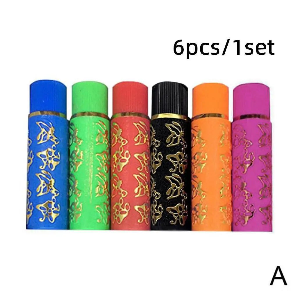 6PCS/Box Lipstick Dark Green Magic Lipgloss Lipstick Long Lasting Waterproof Butterfly Lip Tint Cosmetics Makeup Maquiagem