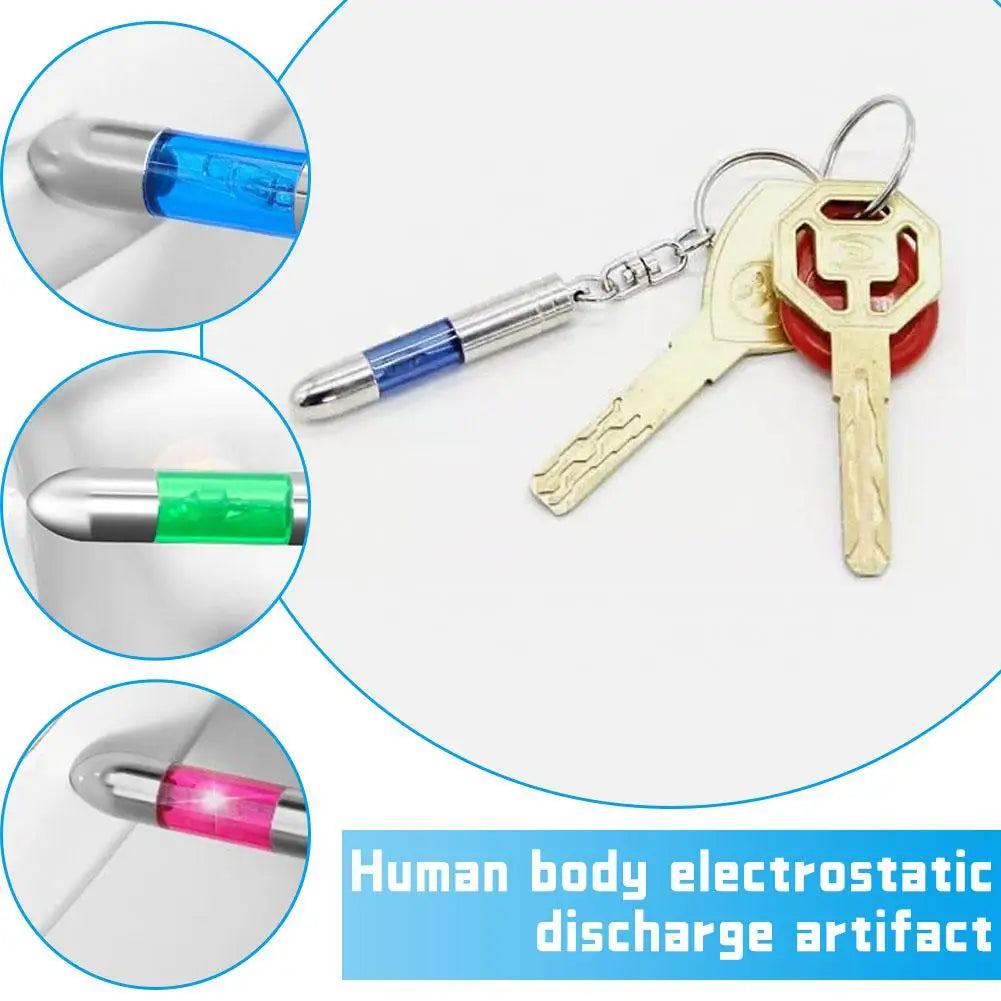 WINTER HOT Static Rod Electrostatic Discharger Portable Anti-Static Keychain Winter Dry Climate Static Antistatic Car Supplies